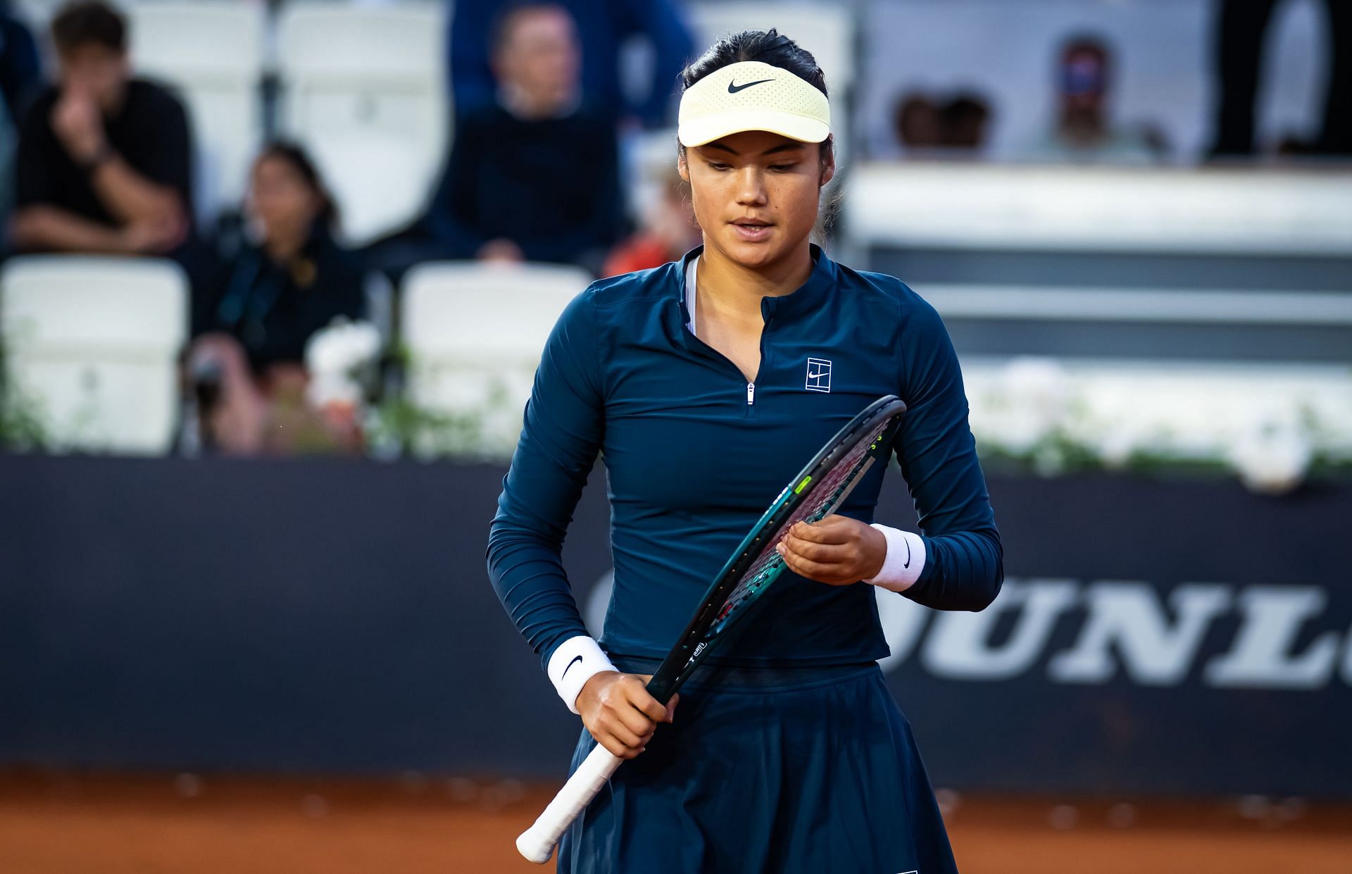 Emma Raducanu at the Internazionali BNL D'Italia 2025 - Day Three - Source: Getty